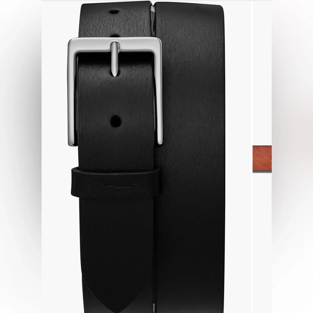 Shinola NWT lightning bolt keeper belt size 34